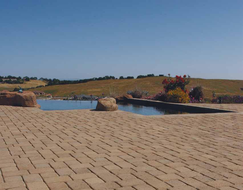 Our traditional Roman has the smooth pillow-top texture, but we can also make the Roman Pavers with a Slate-top or Tumbled Slate-top texture.