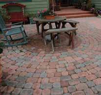 rings by using Tri-Cobble Pavers Approx. Diameter (in inches) Additional sq.ft of Tri-Cobble needed Ring 8 Use the 3 Tri-Cobble shapes to create the optional rings 80 5/8 8.2 Ring 9 90 17.