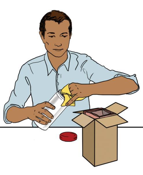 Step 3: Package the sample Step 3a: Prepare the rigid shipping box by inserting the inner
