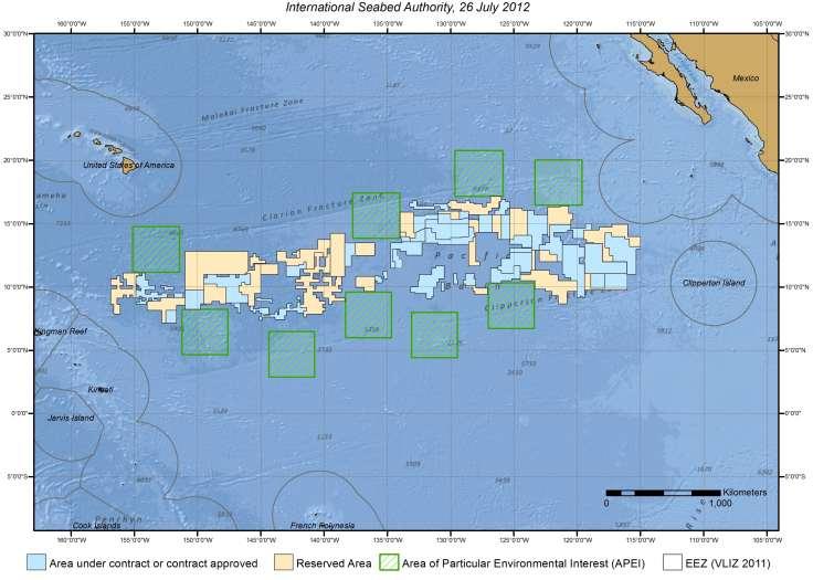 5 Exploration areas, areas reserved for the authority and areas of particular environmental interest in the Clarion-Clipperton Fracture Zone