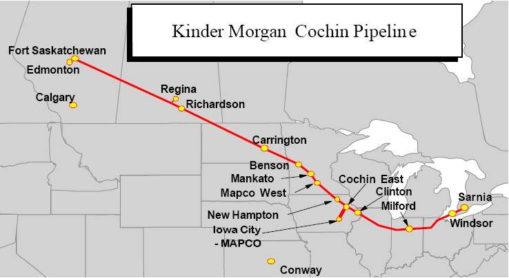 24 The Cochin Pipeline The Cochin Pipeline provides a direct link between Alberta propane production. Propane storage in Alberta.