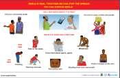 SIGNS POSTER: KEY MESSAGES If someone in your family has the signs and symptoms of Ebola: Call 4455 Tell your community leader Do not runaway or hide sick people Know the signs and symptoms of Ebola