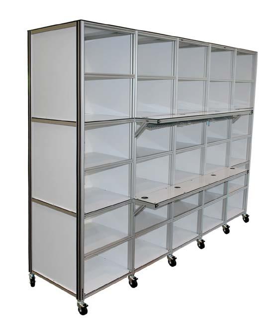 options including shelving, drawers, doors,