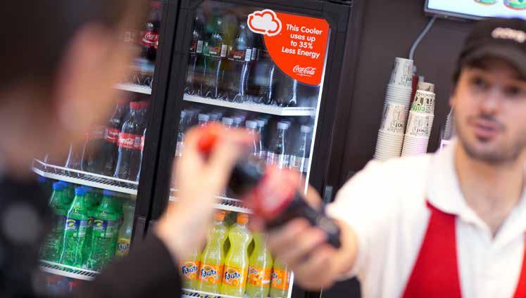 18/25 Cold Drinks Equipment 32% reduction in the absolute carbon footprint of our cold drinks equipment since 2007.