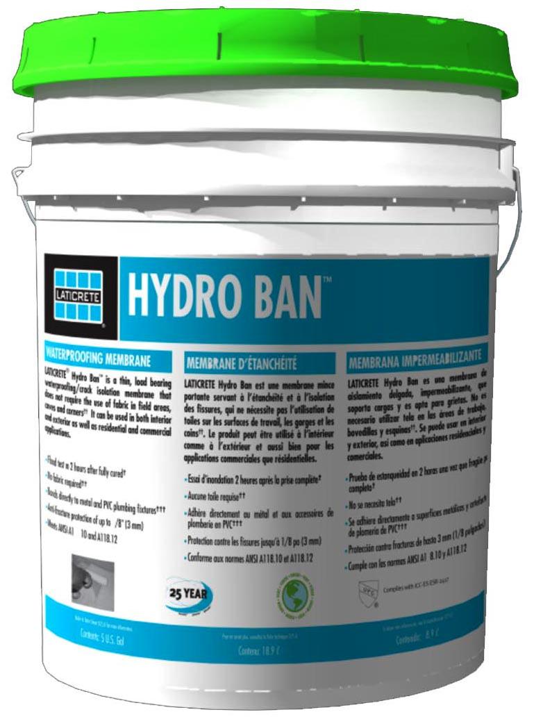 HYRO BAN is a single component self-curing liquid rubber polymer that forms a flexible, seamless waterproofing membrane. HYDRO BAN bonds directly to a wide variety of substrates.