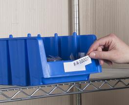 Plastic Bins and Totes - Bin Buddy s feature permanent self adhesive backing engineered for smooth plastic surfaces. Four (4) popular sizes, bar code compatible, with laser inserts included.