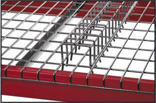 ACCESSORIES In addition to wire mesh decking, various accessories are available to help organize inventory.