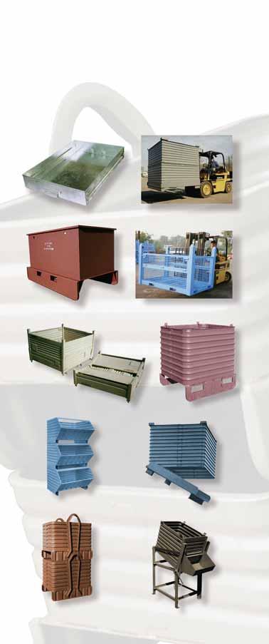 Containers & Bins Steel, stainless, aluminum, stackable, knockdown whatever the requirement.