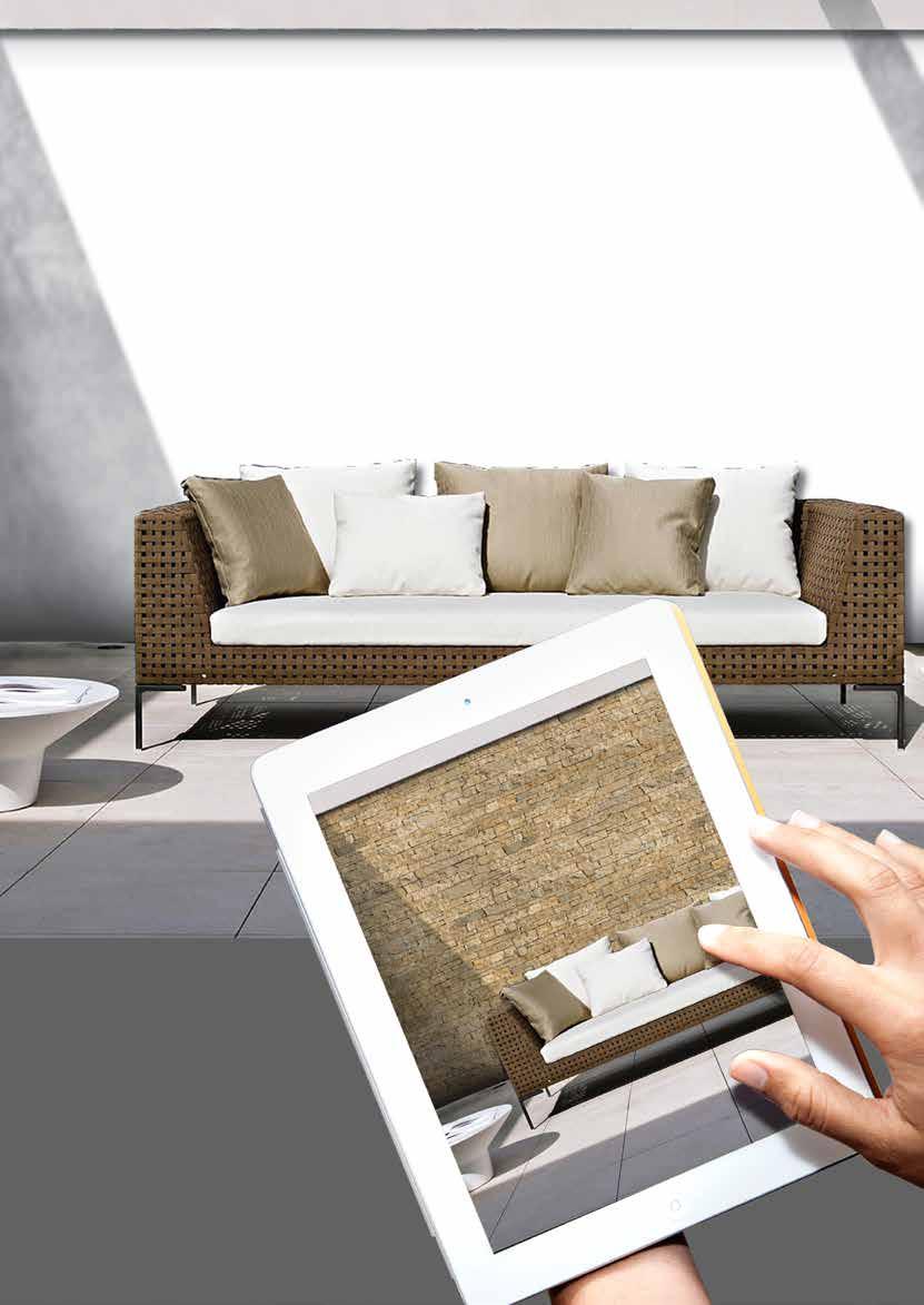 DO YOU WANT TO USE STONEPANEL IN YOUR FUTURE PROJECTS? VIEW THE RESULTS IN ADVANCED ON THE CUPA STONE VISUALIZER Available on www.cupastone.com, Google Play and App Store SIMPLE AND PRACTICAL! 1.