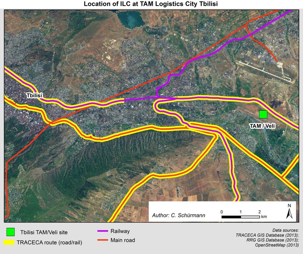 Figure 1: Location of ILC at TAM/Veli Site Technical Description The main objective of the planned Logistics Centre is to: provide integrated logistics services, develop a logistics hub to cover the