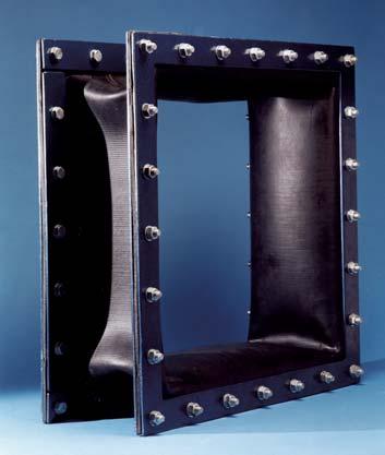 Comflex Elastomer and PTFE Flue Duct Expansion Joints These two materials are manufactured into expansion joints using only a single layer.