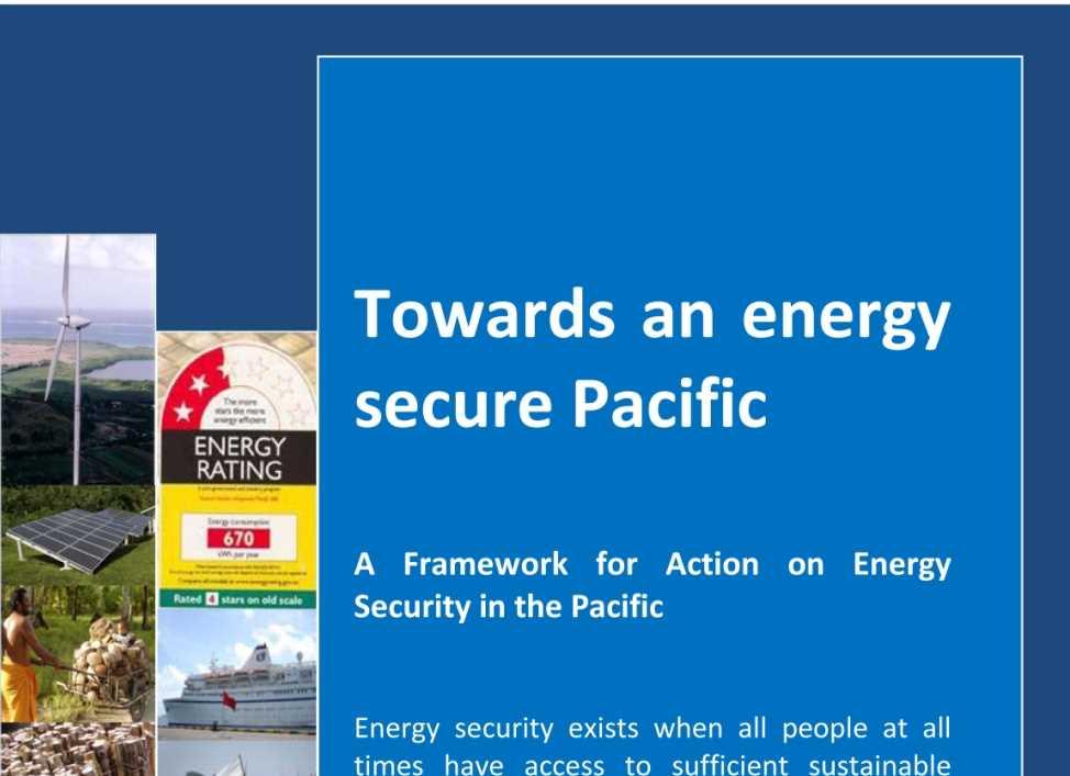 Framework for Action on Energy Security in the Pacific