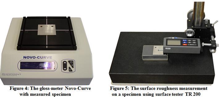 The surface roughness In this case the apparatus TR-200 (Fig. 5) has been used to measure the change of surface roughness Ra.
