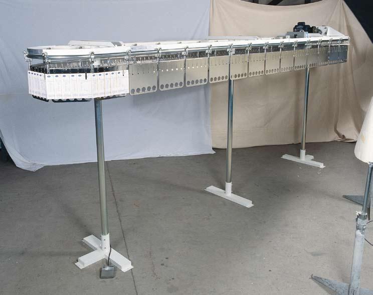 ASSEMBLY GARMENT CONVEYOR MODEL-AC MODEL-AC SPECIFICATIONS ROTATE YOUR ASSEMBLY LINE Fast automatic assembly operation is what the Well Products Assembly garment conveyor Model-AC provides.