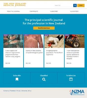 ABOUT OUR PUBLICATIONS New Zealand Medical Journal The online NZMJ is New Zealand s leading scientific journal for medical practitioners.