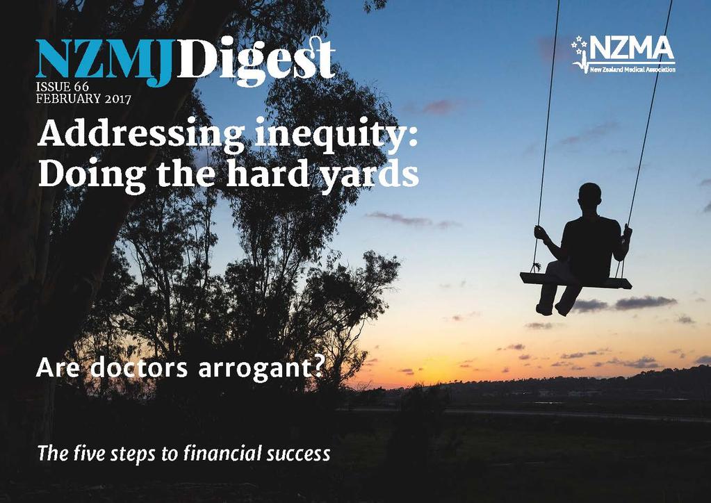 ABOUT OUR PUBLICATIONS NZMJ Digest NZMJ Digest is a printable digital publication that includes must-read news and information from the NZMA and the wider health sector, keeping doctors informed