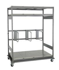 Mini-Racking Accessories Single Divider SR6 Divides those parts that lean vertically against the back of the Mini-racking; Installs on medium-duty (SR2) or heavy-duty (SR22) beams; Divider can be