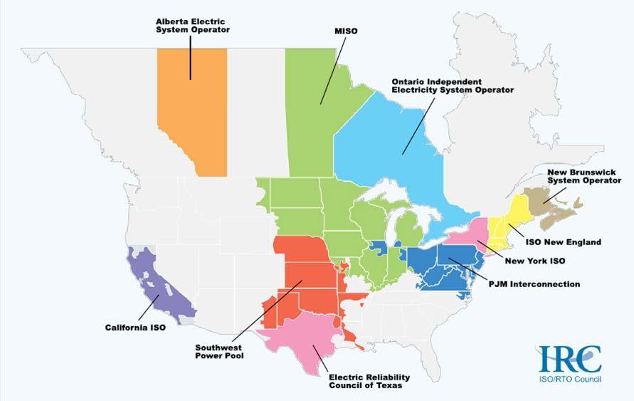 Federal interconnection policy is adopted and administered by Regional Transmission