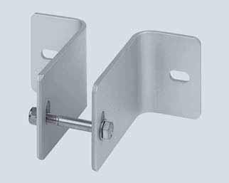 16874 Projection: 150 mm. Made of anodized aluminium. See page A 3. Comes with stainless steel installation elements for fixing ladder to bracket.