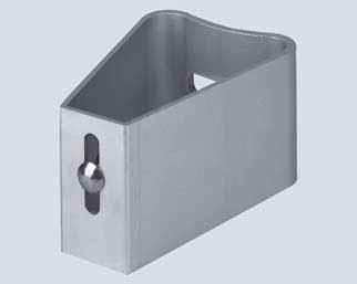 All heights of the structure are accessible by moving and turning the bracket as required (variable mounting distance). Weight: 0,7 kg/each M 16 Part No. 10566 M 20 Part No. 22246 M 24 Part No.