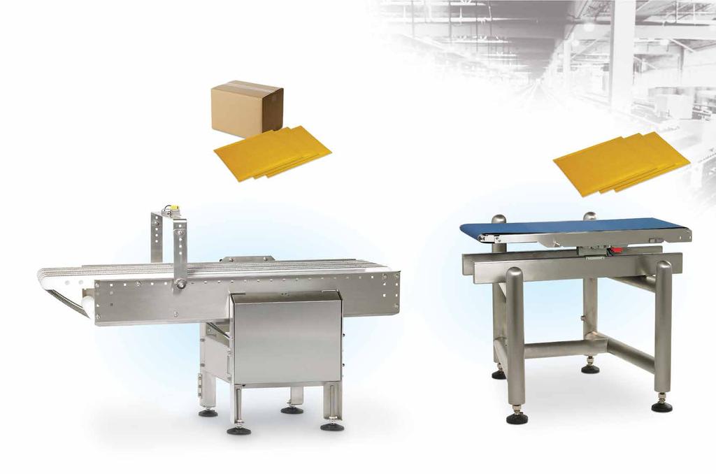 in-line scale control VERSAWEIGH Rapid release conveyors/belts for easy change of conveyor belts and clean-up. Quick disconnect cables for easy maintenance.