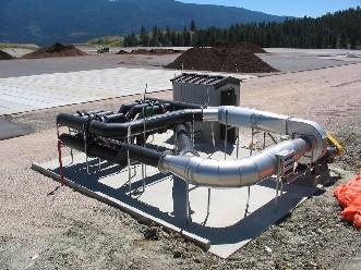 ECS AERATION SYSTEM Aeration system supplied by Engineered Compost Systems Provides metabolic oxygen