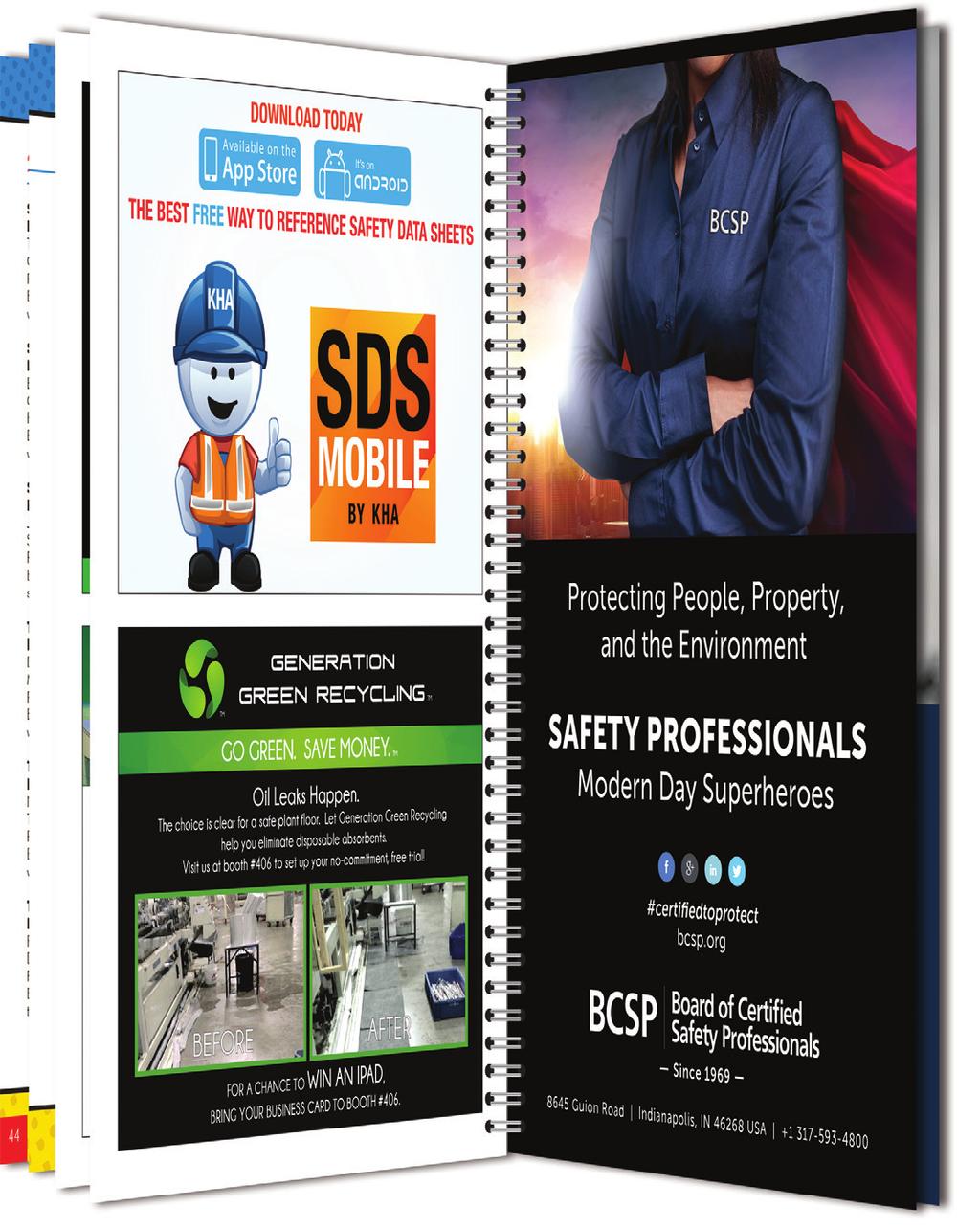 guide $850 Full page color advertisement in conference program guide Company name included in promotional brochure 4 Mailed to more than 12,000 safety and health professionals in the Company