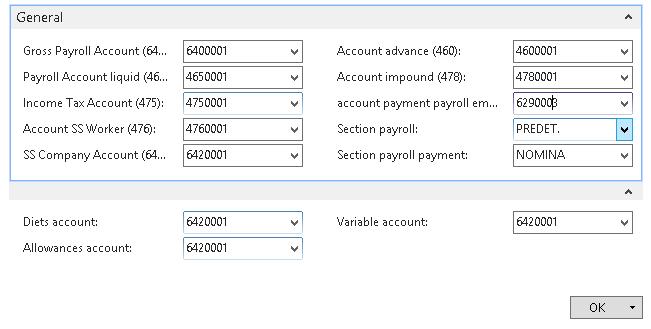 3.2.3 Access functionality To access the functionality we go to the following menu: Option "Payroll Setup" is selected.