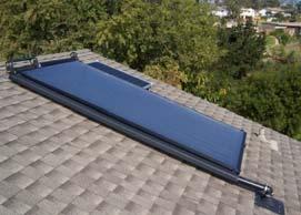 collector for solar water heating systems.