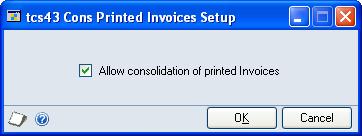 Deleting consolidated invoice details The Transfer to Invoice ID selected should be one that is set up as a despatch document type (see Setting Up Despatch and Consolidated Invoice IDs for further