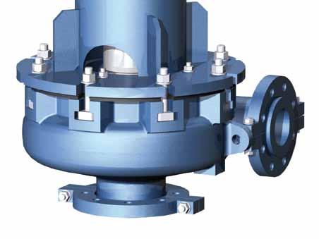 Cantilever design without submerged bearings or shaft seal Bearing assembly with double protection sealing arrangement to prevent bearing contamination Materials used are the very best