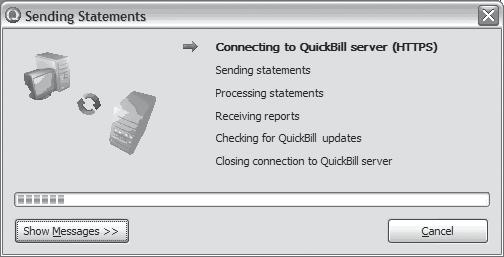 6: Select QuickBill User (Optional) If you have added more than one QuickBill account, you must select an account with which to process the statements. Click the OK button.