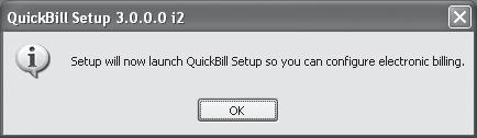 8: Click OK to Setup When you click Finish, a message will appear stating that it