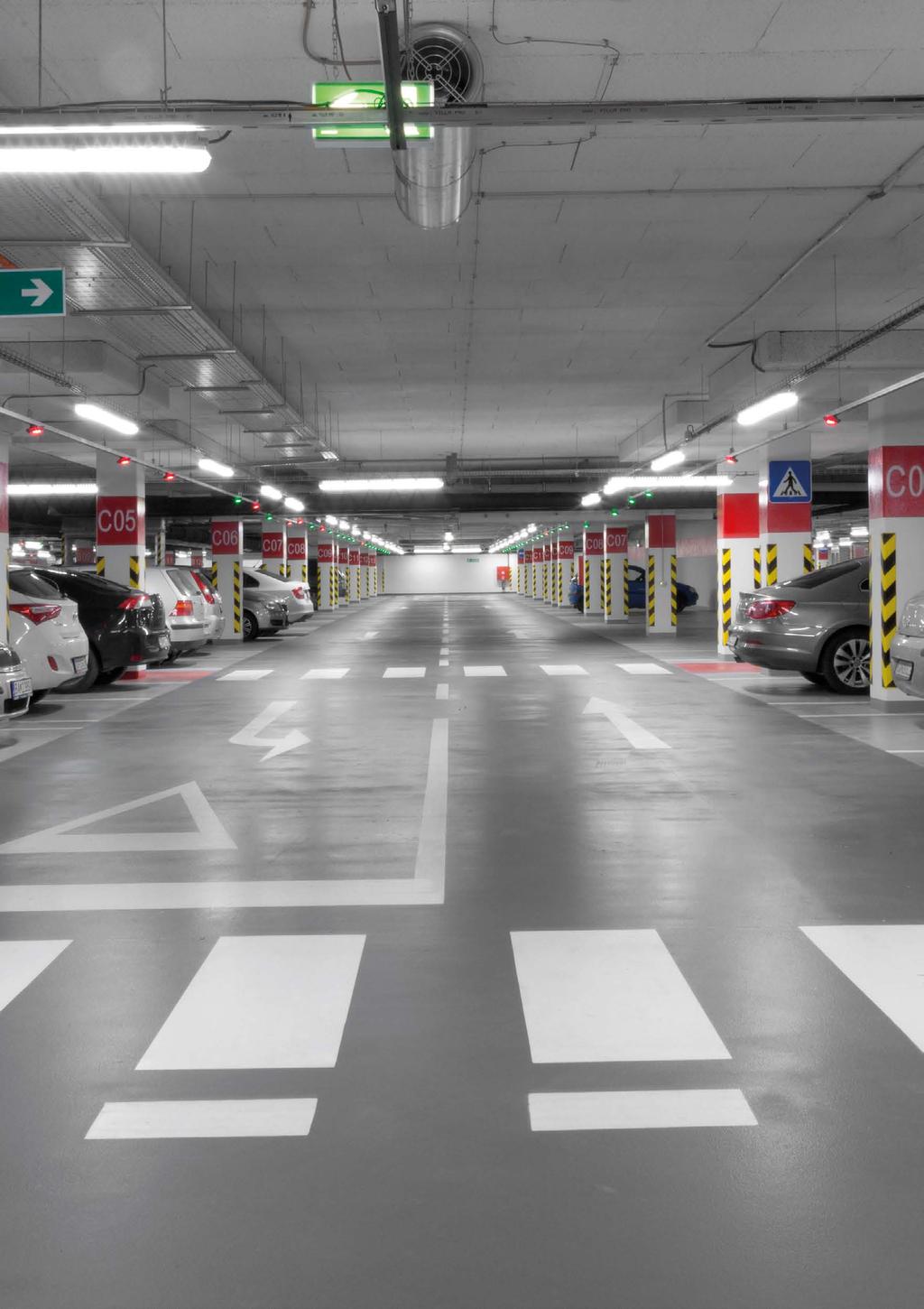 PARKING INFRASTRUCTURE SMART PARKING SOLUTIONS FOR SHOPPING MALLS The implementation of smart parking is possible into indoor, even in outdoor parking.