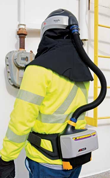 Oil and Gas Paint Spray Ergonomically designed for greater movement in tight work spaces during plant turnaround and maintenance activities.