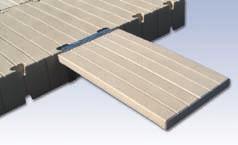We offer gangways manufactured from aluminum, wood, or polyethylene (the patented version).