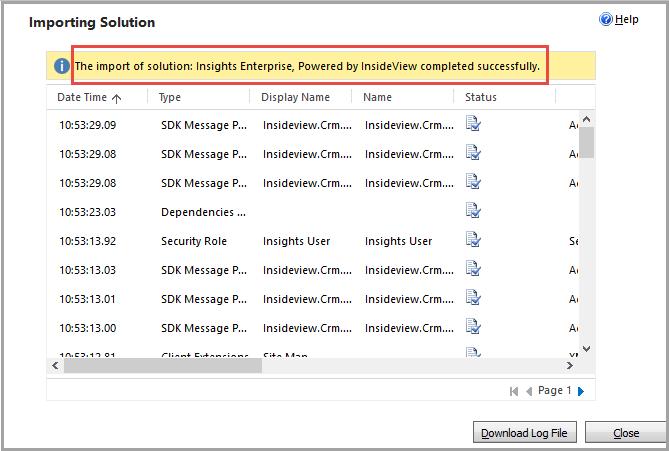 11. To verify the successful installation, go to the Main menu, and then select the Insights item. 12. Make Insights Enterprise, powered by InsideView available to everyone in your organization.