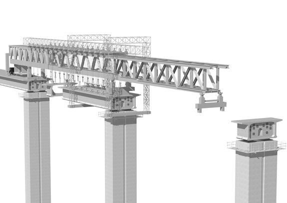 Even with three lanes, the weight of the superstructure and the size of the substructure must be reduced. As a result, diagonal struts supporting the wing slabs are applied to the Uchimaki viaduct.