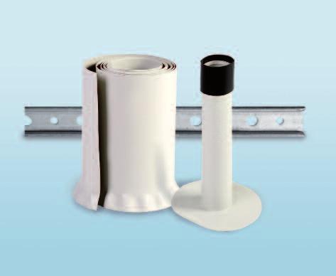 Highest security due to a combination of glass fabric and glass fleece INOFIN FR is suitable for loose laid under ballast or mechanical fastening.