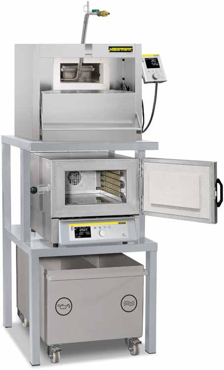 Tool Shop Hardening System KHS 17 The work platform of the system is designed to carry an N 7/H - N 17/H series hardening furnace and NA 15/65 annealing furnace.