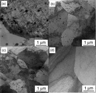 misorientations created in the DRX region were observed to be between 15 to 35. It was concluded that recrystallized grains in the DRX region form by a continuous dynamic recrystallization mechanism.