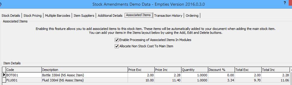 It is suggested that two (2) extra non-stock item codes be created that will only be used to facilitate the GRV-process.