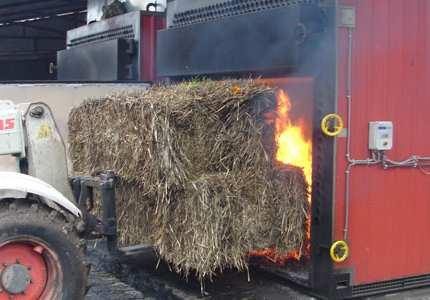 Agricultural Log / straw Boilers Manually fed up to 3 time a day;
