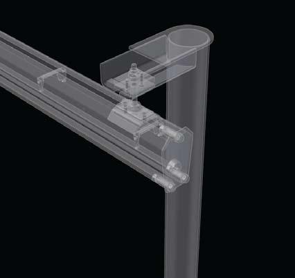 TESTIMONIALS CANTILEVER SUPPORTS SOLID JOINT(s): Each joint is bolted solid with three robust 3/4 Gr. 8 SHCS.