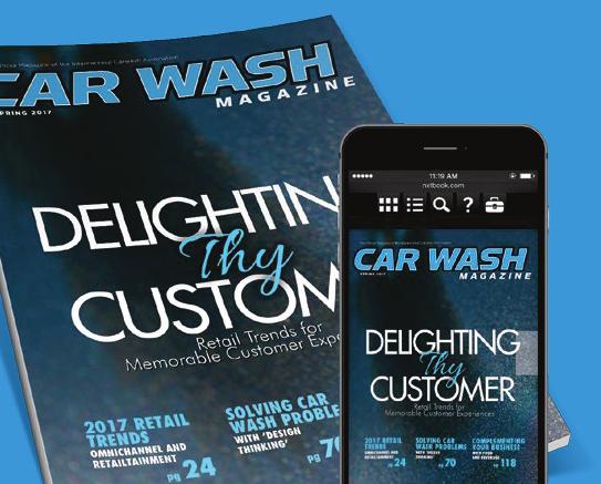 Frank Rockhill In all sincerity our company has nearly doubled in size and sales since we started advertising through CAR WASH Magazine.