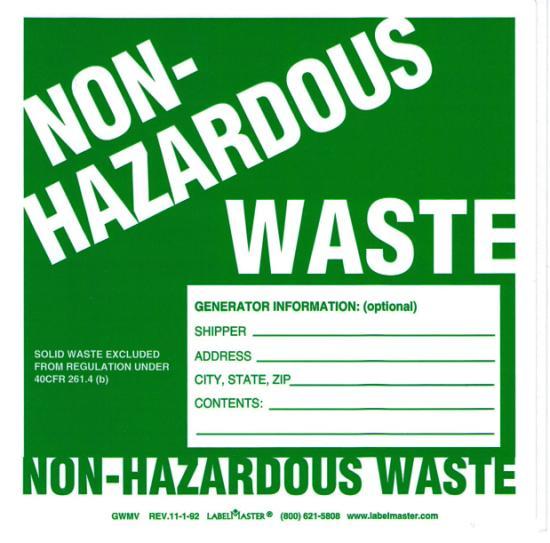 Waste Label  