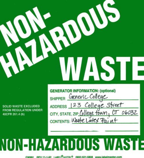 Waste Label