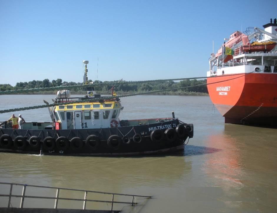 Support Services of towage, mooring of ships, pontoon installation, leaving ships from the GIFP is made by an international company of towage