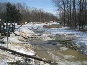 Waterway Remove Product from Impacted creek banks