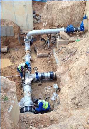 Refurbishment of pipework at